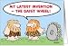 caveman, invention, daisy, wheel, computers Card