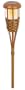 Paradise Lighting GL23922 Solar Bamboo Look Tiki Torch including Ground Stake, 2 Flicker Amber LED Bulbs, Frosted Lens and Rechargable NiCad Batteries