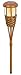 Paradise Lighting GL23922 Solar Bamboo Look Tiki Torch including Ground Stake, 2 Flicker Amber LED Bulbs, Frosted Lens and Rechargable NiCad Batteries