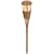 Paradise Lighting GL23922 Solar Bamboo Look Tiki Torch including Ground Stake, 2 Flicker Amber LED Bulbs, Frosted Lens and Rechargable NiCad Batteries