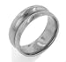 Saturn Concaved High Polish Titanium Wedding Band Ring (Size 6,7,8,9,10,11,12)