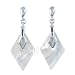 Original Sterling Silver 925 Mother Of Pearl Diamond Shaped 