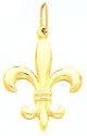 14kt Gold Fleur de Lis Charm