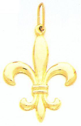 14kt Gold Fleur de Lis Charm