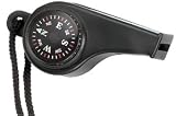 Rothco Super Compass and Thermometer Whistle - Black