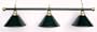 61" Metal Pool Table Light Billiard Lamp Green and Brass