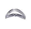 10KT White Gold Diamond Cut Designer Thumb Ring 10K