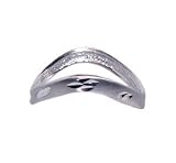 10KT White Gold Diamond Cut Designer Thumb Ring 10K