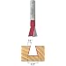 Freud 22-104 1/2-Inch Diameter 14-Degree 1/4-Inch Shank Carbide Dovetail Bit 1/4-Inch Shank