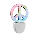 Peace Sign, Color Changing LED, Decorative Shade Night Light, 49563-PCE
