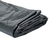 14' x 48' Heavy Duty Vinyl Tarp - 16 oz. - 20 Mil - Black - ReUsed Billboards! by Billboard Tarp Warehouse