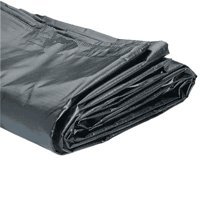 14' x 48' Heavy Duty Vinyl Tarp - 16 oz. - 20 Mil - Black - ReUsed Billboards!