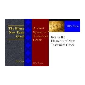 Nunn's Syntax, Elements & Key to the Elements of New Testament Greek CD