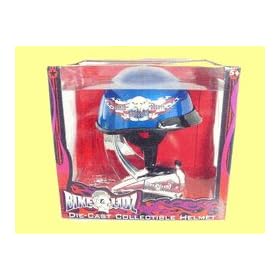Orange County Choppers Blue 1/2 Scale Replica Helmet with OCC Eagle Logo 1/2 Die Cast Collectible