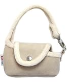 Fur (Uggs Style) Universal Cellular Phone & MP3 Carrying Tote Bag ~ Fit Most Slim Flip Phone by Motorola, Samsung, Sony Ericsson, LG, Kyocera, Nokia, T-mobile, Apple ~ 5 Colors Beige, Dark Brown, Light Brown, Green, Pink