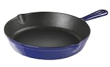 Review Innova 26190 / Innova Color Cast Porcelain Enameled Cast Iron 8-Inch Round Non-Stick Skillet, Blue