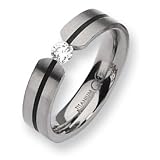 Titanium 6mm 0.33ct. Diamond Band TB174AA-10.5