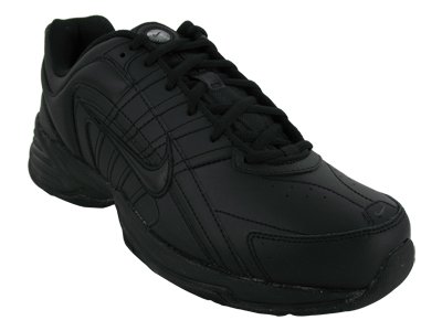 Nike Men's T-LITE VIII Leather Training Shoe (12 D(M) US, Black/Black)