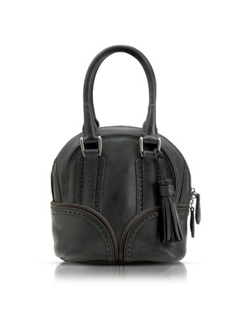 Pineider 1774 Black Micro Leather Bag