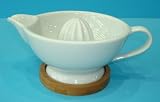 Ceramic Fruit Juicer Squeezer on Bamboo Base  from TTne