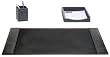 Crocodile Embossed Genuine Leather 3 Piece Desk Set