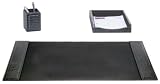 Crocodile Embossed Genuine Leather 3 Piece Desk Set