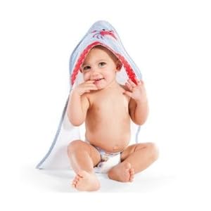 Mud Pie Boathouse Baby Hooded Terry Towel, Crab by Mud Pie