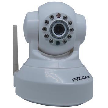 2 Pack - Foscam FI8918W Wireless/Wired Pan & Tilt IP/Network Camera with 8 Meter Night Vision and 3.6mm Lens (67° Viewing Angle) - White