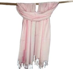 Soft and Silky Beautiful Viscose Pashmina Babypink Shawl/ Wrap 28" X 78"