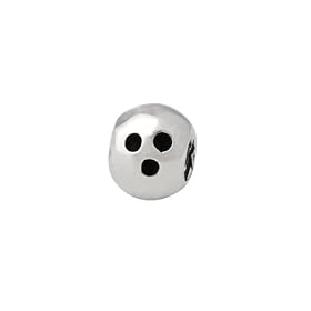 Bowling Ball Charm in Sterling Silver for Reflections, Expression, Kera, Pandora and SilveRado Bracelets & Necklaces