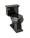 KOHLER K-3453-58 Memoirs Comfort Height Elongated Toilet with Stately Design, Thunder Grey