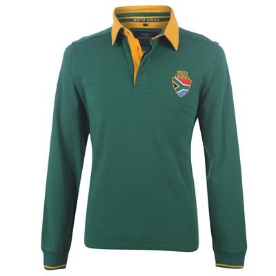 WC Long Sleeve Rugby Top Mens South Africa Large WC Long Sleeve Rugby Top Mens South Africa Large