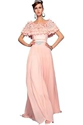 A-line Beaded Sequined Applique Silk Cap Sleeves Pageant Dress/Prom Dress/Quinceanera Dress/Party Dress 