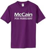 McCain For President on 100% Heavy Cotton T-Shirt in 32 Colors