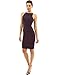 PattyBoutik Women's Crewneck Sleeveless Ribbed Dress