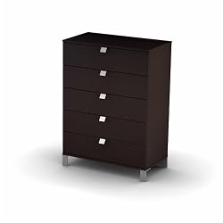 South Shore 3259035 Cakao Collection 5-Drawer Chest, Chocolate