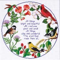 Circle Of Songbirds Counted Cross Stitch Chart