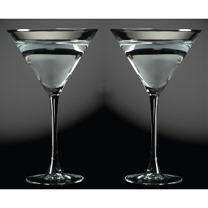 SET OF TWO ATRIUM MARTINI GLASSES
