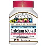 Calcium 600 mg + D - 75 tabs., (21st Century)