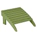 Outdoor Living : Folding Adirondack Ottoman - Moss Green