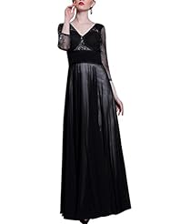 A-line V-neck Satin/Silk Cocktail Beaded Homecoming Dress/Prom Dress/Wedding Party Dress 