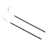 2pcs 12 15-SMD LED Flexible Strip Lights with 3M adhesive tape - Brilliant Red by EZ Motoring