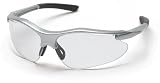 Pyramex Fortress Safety Eyewear, Clear Lens With Silver Frame