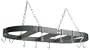 Calphalon Kitchen Essentials 18-Inch by 36-Inch Hanging Oval Pot Rack