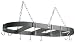 Calphalon Kitchen Essentials 18-Inch by 36-Inch Hanging Oval Pot Rack