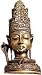 ShalinCraft Lord Shiva Head Metal Sculpture for Home Decor 4.25" x 3.25" x 6" (mst291)
