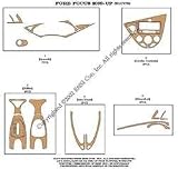 Ford Focus Vinyl Dash Trim Kit 00-04 - 21 pieces - Solid Yellow