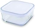 Bormioli Rocco Frigoverre Square Food Container with Frosted Lid, 8-Ounce