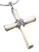 Sterling Silver Mother of Pearl Marcasite Cross Pendant