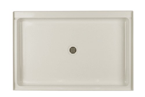 Swanstone R-3260-037 32-Inch by 60-Inch by 5-1/2-Inch Single Threshold Shower Floor, Bone Finish